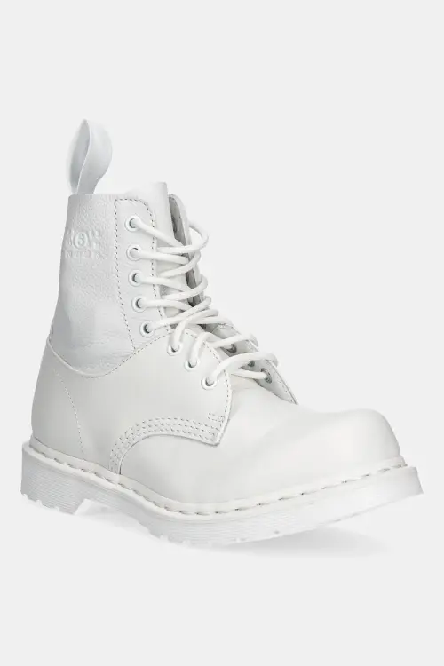 Кожаные полусапоги MM6 Maison Margiela цвет белый на платформе S66WU0128