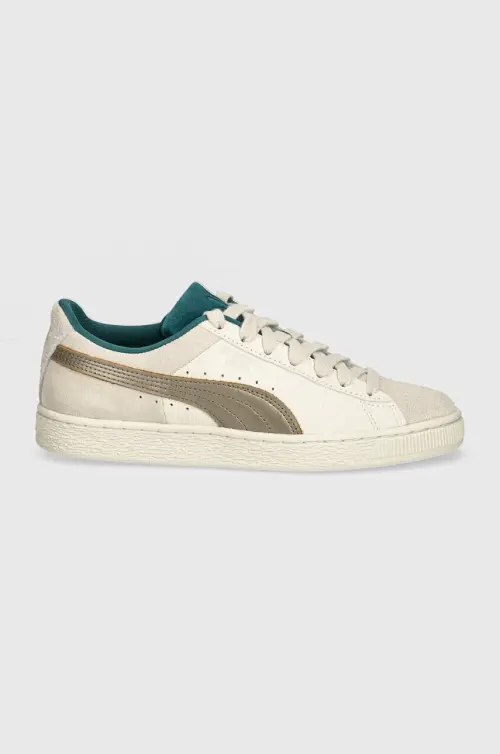 Замшевые кроссовки Puma Suede Play Paris цвет серый 398190