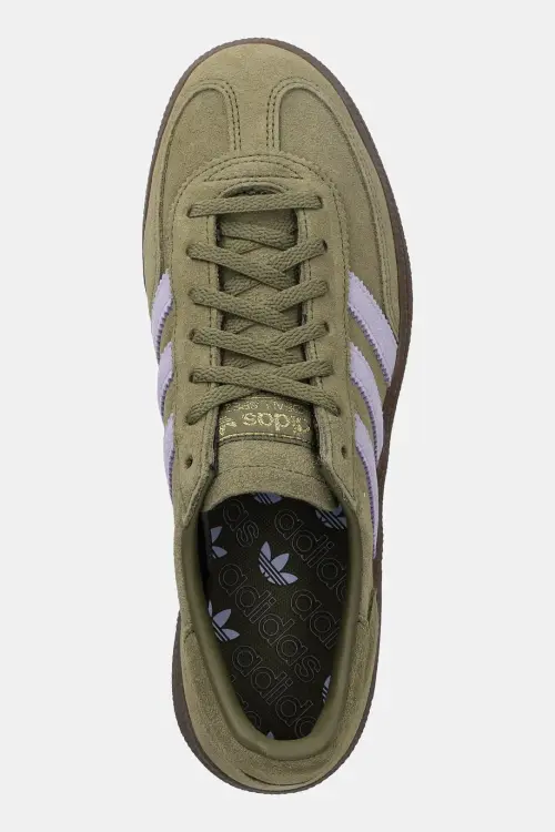 Замшевые кроссовки adidas Originals Handball Spezial цвет зелёный