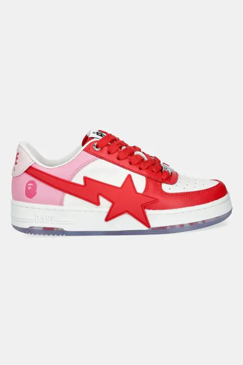 Кроссовки A Bathing Ape BAPESTA OS L цвет красный 1K80291309