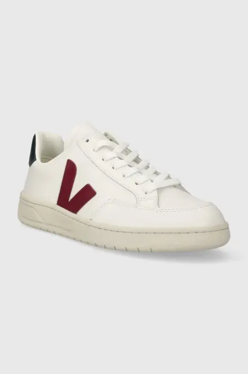 Кожаные кроссовки Veja V-12 V-12 цвет белый XD0201955B