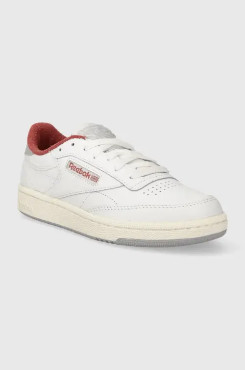 Кожаные кроссовки Reebok Club C 85 цвет белый