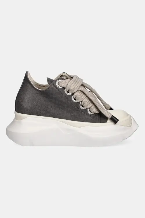 Кеды Rick Owens DRKSHDW Jumbo Laces Abstract Low Sneak цвет серый DS01E3845.SCFW2