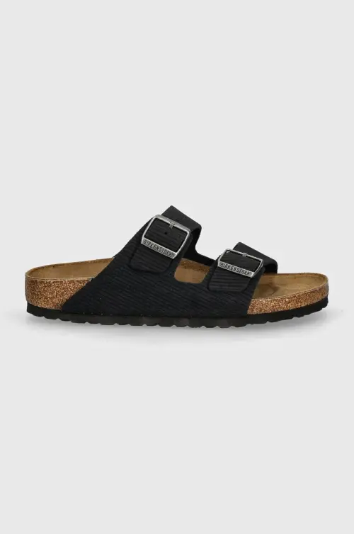 Замшевые шлепанцы Birkenstock Arizona женские цвет синий 1028205