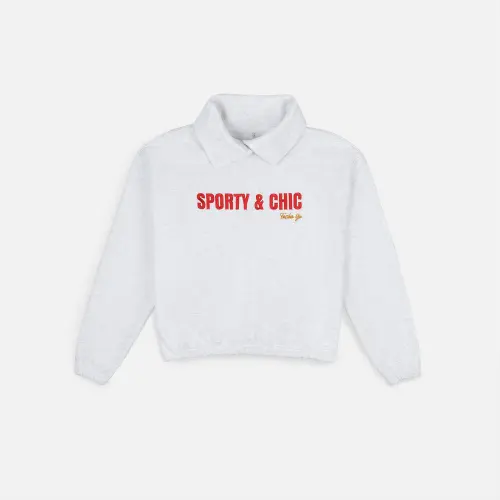 Свитшот Tassha Yu S&C Magnet Sweatshirt White Melange 