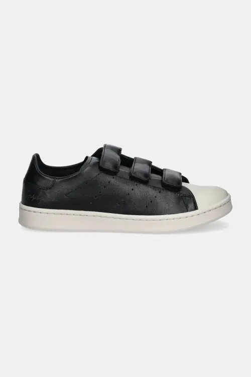 Кожаные кроссовки Y-3 Stan Smith Velcro цвет чёрный JQ5001