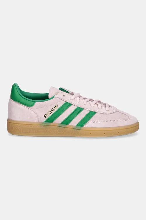 Замшевые кроссовки adidas Originals Handball Spezial цвет розовый JR7347