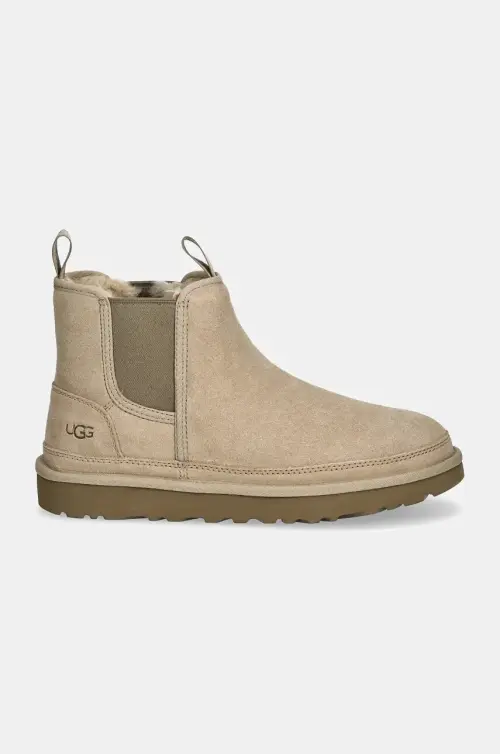 Замшевые ботинки UGG Neumel Chelsea мужские цвет бежевый 1121644-MDSD