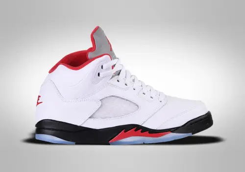 NIKE AIR JORDAN 5 RETRO PS FIRE RED SILVER TONQUE