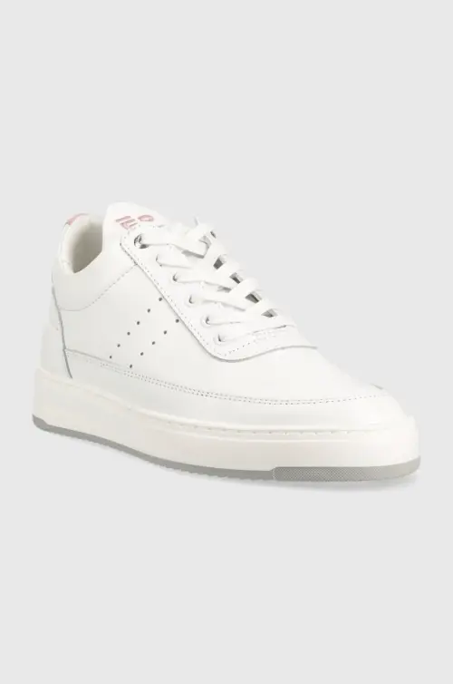 Кожаные кроссовки Filling Pieces Low Top Bianco цвет белый 10127792081 10127792081-Rosa