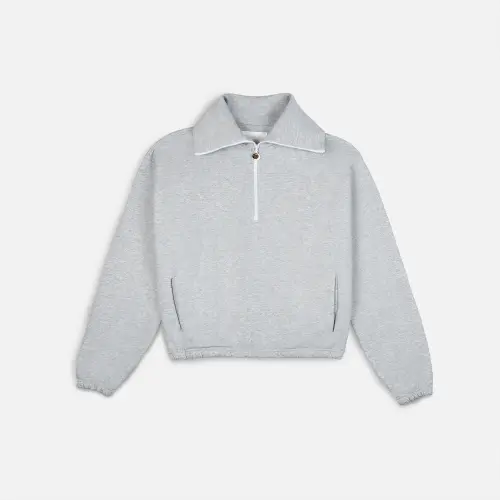 Поло Tassha Yu Zip Polo Fossil Melange 