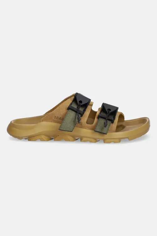 Шлепанцы из нубука Birkenstock 1774 x Maharishi Mogami Terra Tech 2S Pack цвет бежевый 1030030