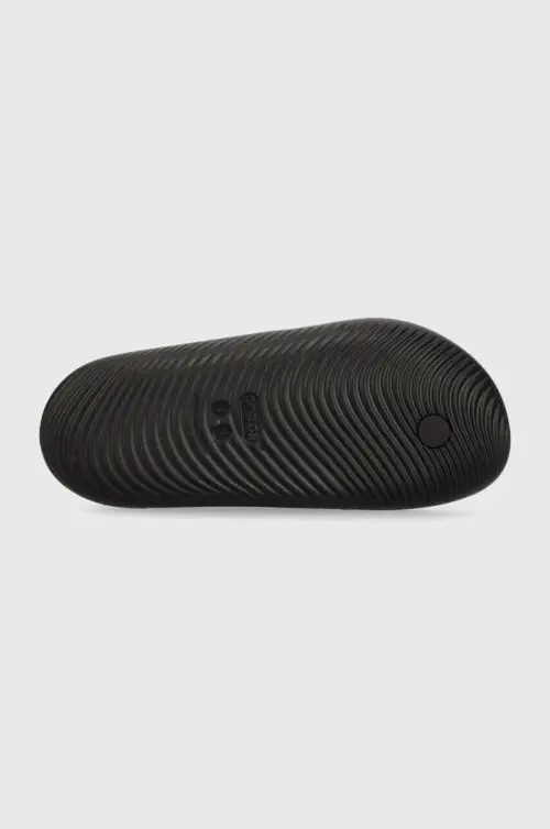 Вьетнамки Crocs Mellow Slide женские цвет чёрный на плоском ходу 208437
