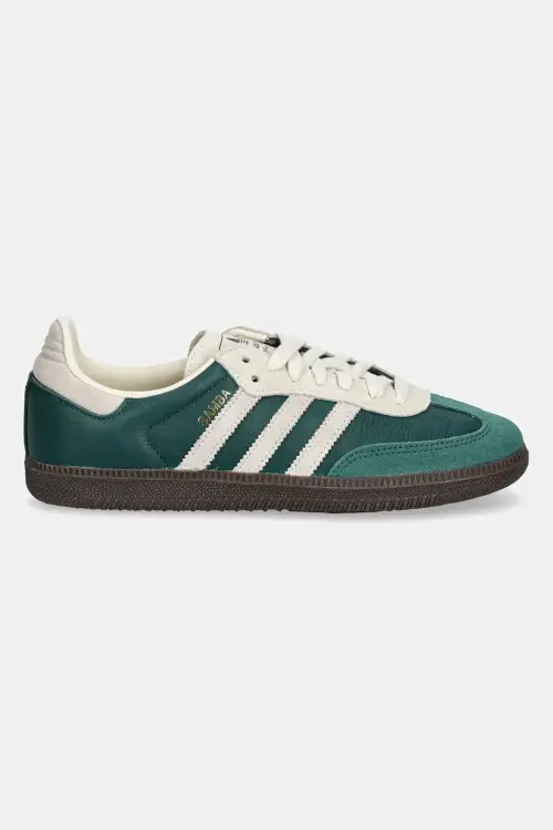 Кожаные кроссовки adidas Originals Samba OG цвет зелёный JI3215
