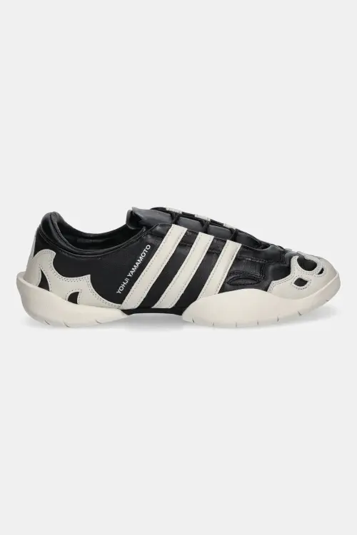 Кожаные кроссовки Y-3 Regu 2002 цвет чёрный
