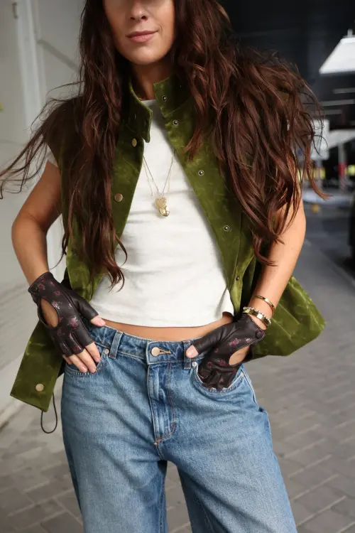 Жилет Tassha Yu Waisted Vest Emerald Moss