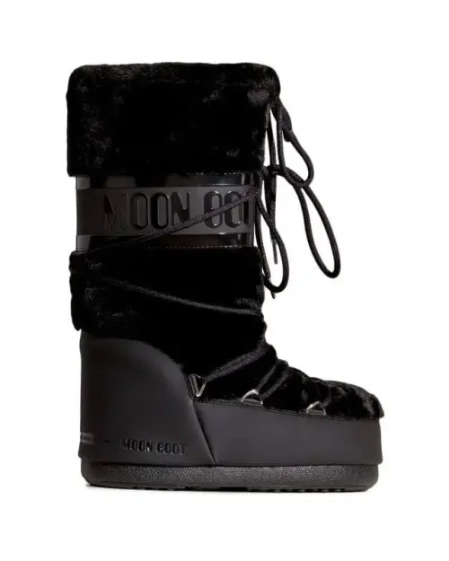 Moon Boot CLASSIC FAUX FUR BLACK