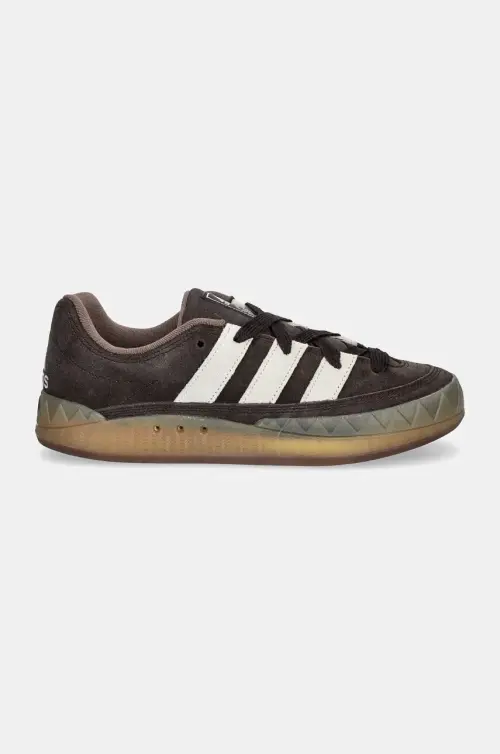 Замшевые кроссовки adidas Originals Adimatic цвет коричневый ID3947