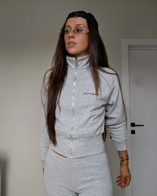 Олимпийка Tassha Yu S&C Paris Zip Olimp Grey Melange