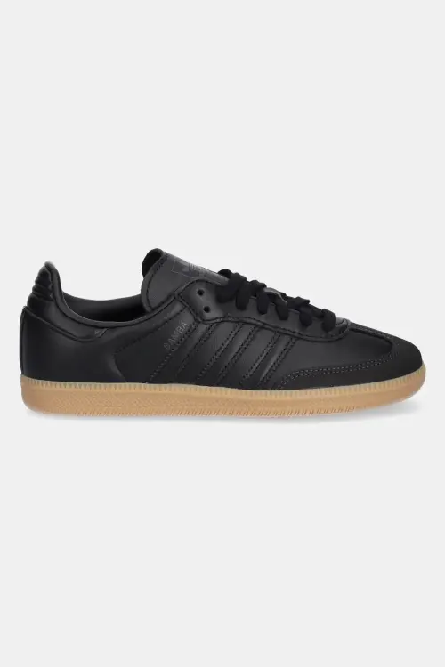 Кожаные кроссовки adidas Originals Samba OG женские цвет чёрный JS2762