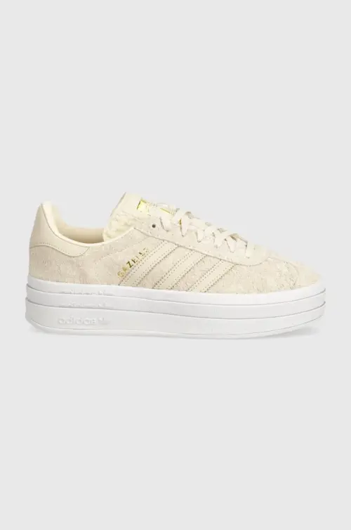 Кожаные кроссовки adidas Originals Gazelle Bold цвет бежевый IG4380