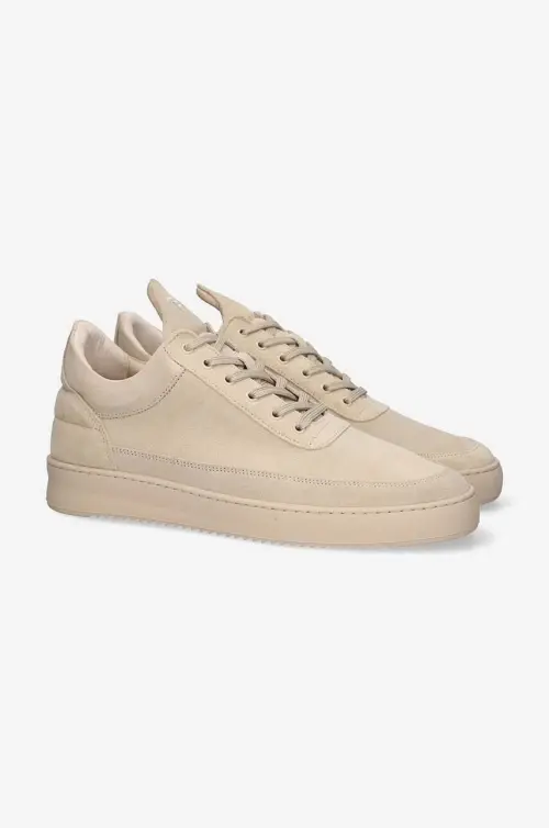 Кожаные кроссовки Filling Pieces цвет бежевый 10122791990-CREAM
