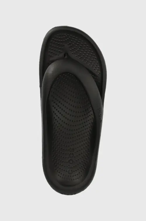 Вьетнамки Crocs Mellow Slide женские цвет чёрный на плоском ходу 208437