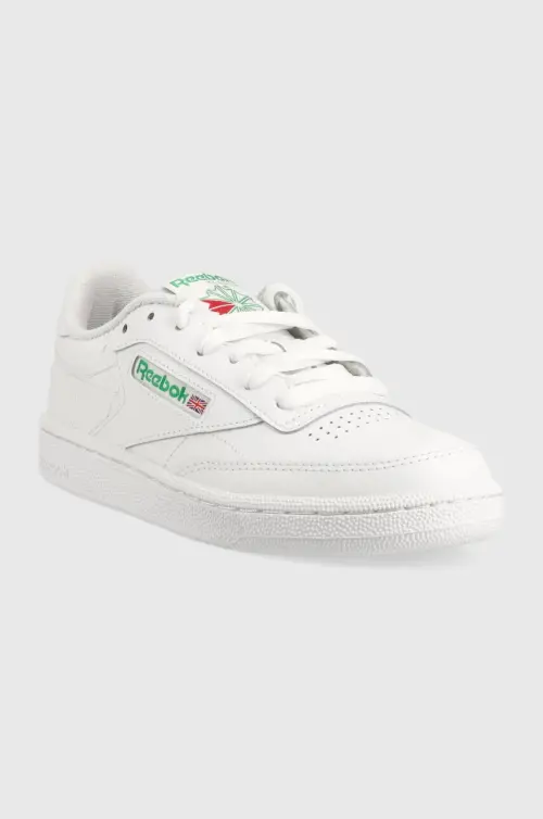 Кожаные кроссовки Reebok Classic CLUB C цвет белый IF5092-FTW/FTW/G