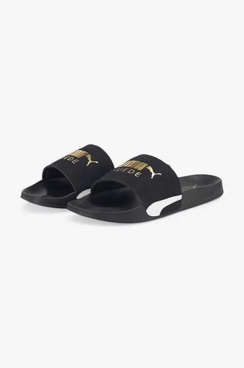 Замшевые шлепанцы Puma Leadcat 2.0 цвет чёрный 384872.01-black