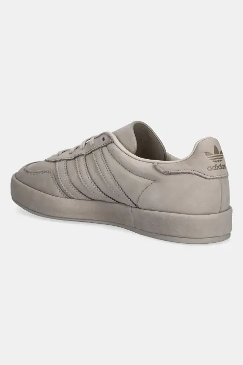 Кожаные кроссовки adidas Originals Gazelle Indoor Lux цвет серый
