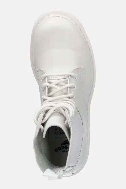 Кожаные полусапоги MM6 Maison Margiela цвет белый на платформе S66WU0128