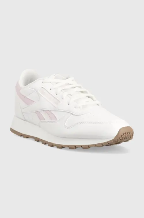 Кроссовки Reebok Classic Classic Vegan HQ1496 цвет белый HQ1496-FTW/PNK/T