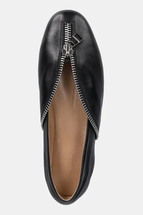 Кожаные балетки JW Anderson Biker Ballerina цвет чёрный BL0032 LA0268 999