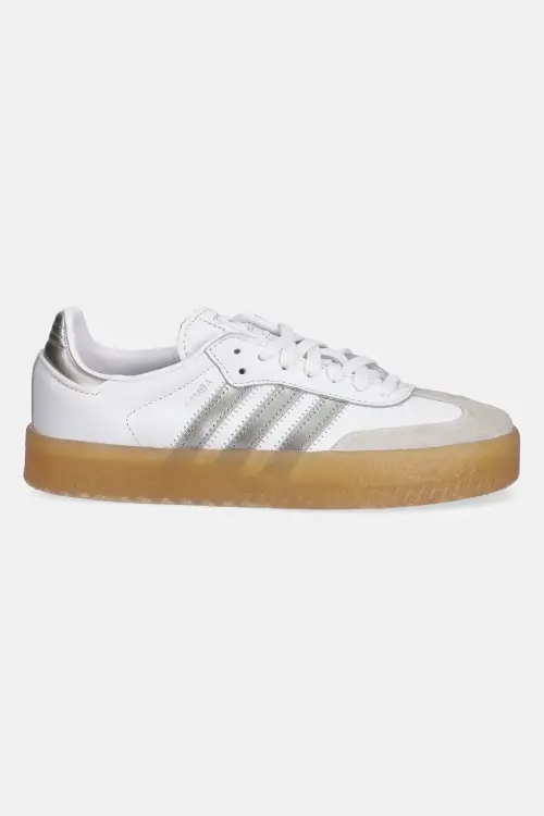 Кожаные кроссовки adidas Originals Sambae W цвет белый JS3943