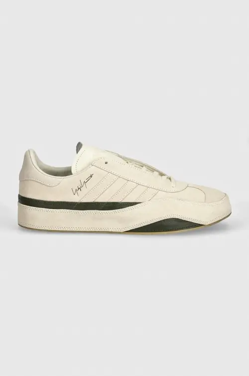 Замшевые кроссовки Y-3 Gazelle цвет бежевый JH8924