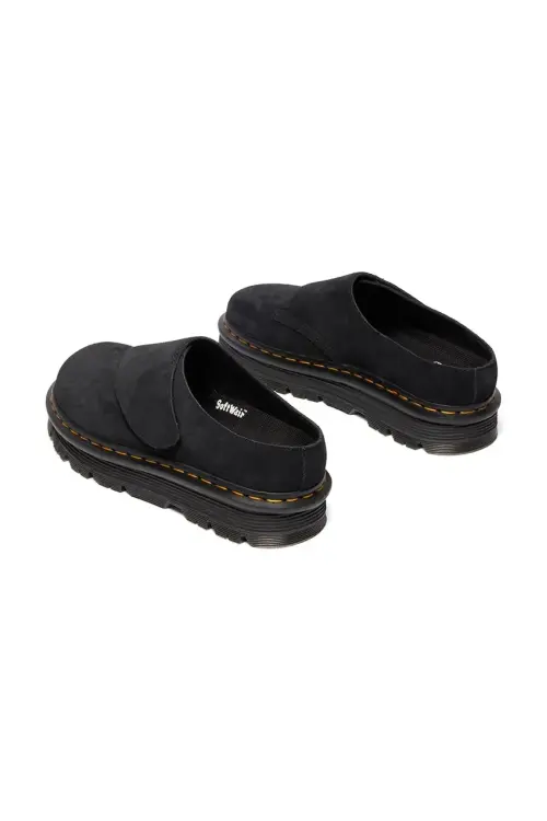 Замшевые шлепанцы Dr. Martens ZebZag AnyWair Mule цвет чёрный