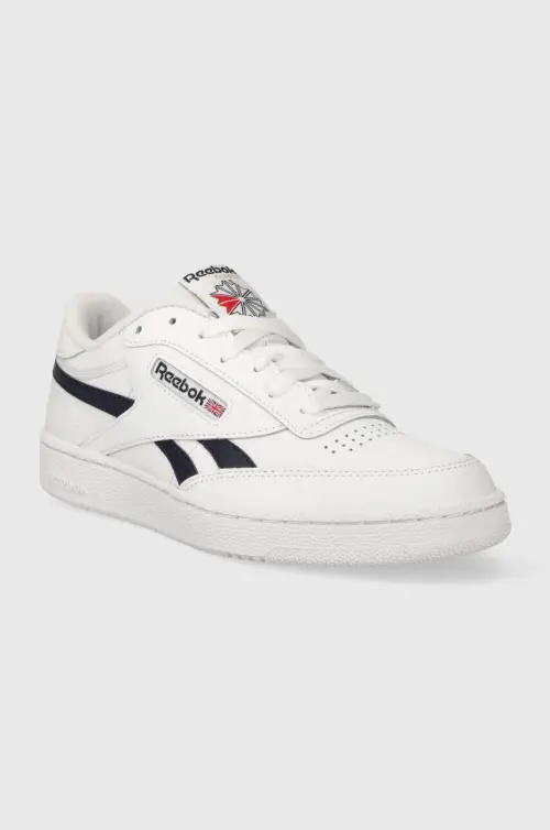 Кожаные кроссовки Reebok цвет белый