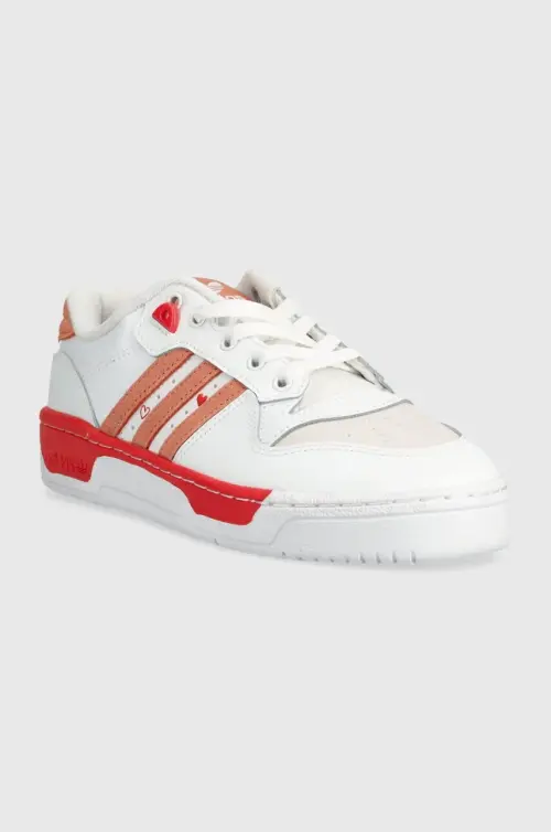 Кожаные кроссовки adidas Originals Rivalry Low цвет белый ID5837