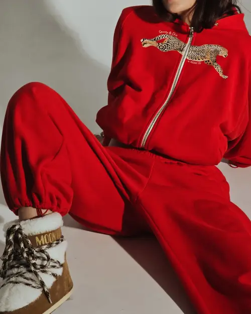Брюки Tassha Yu S&C Paw Sweatpants Red