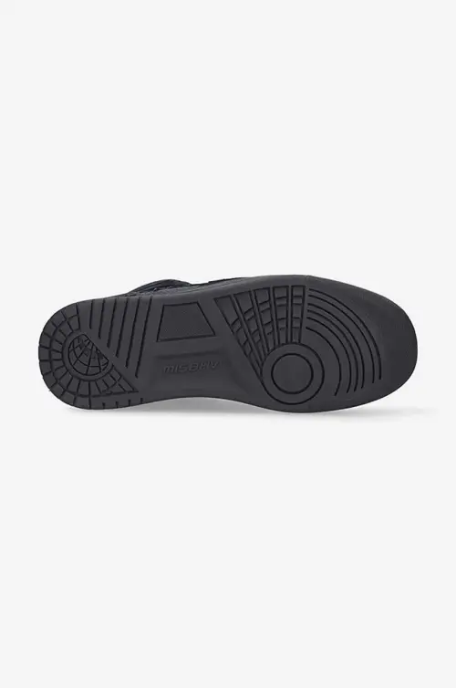 Кожаные кроссовки MISBHV Court цвет чёрный Court Sneaker 022BW409 BLACK 022BW409-BLACK