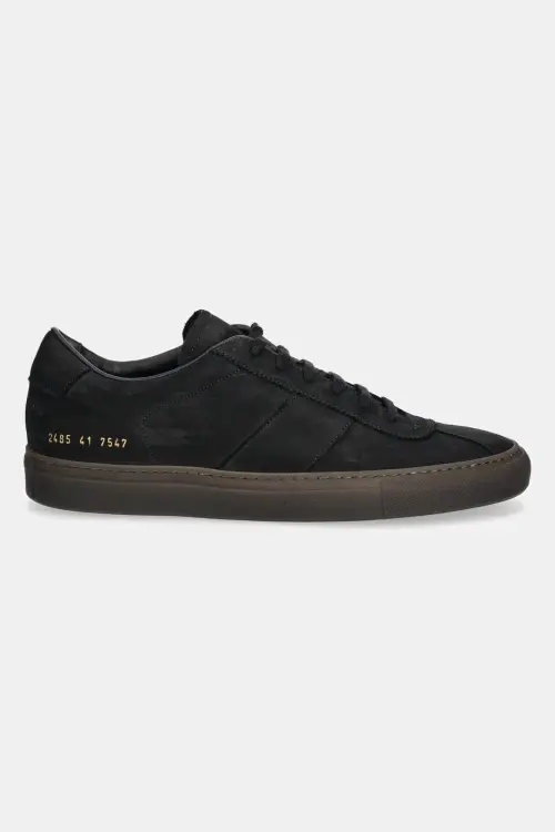 Кроссовки из нубука Common Projects Tennis Trainer мужские цвет чёрный 2485