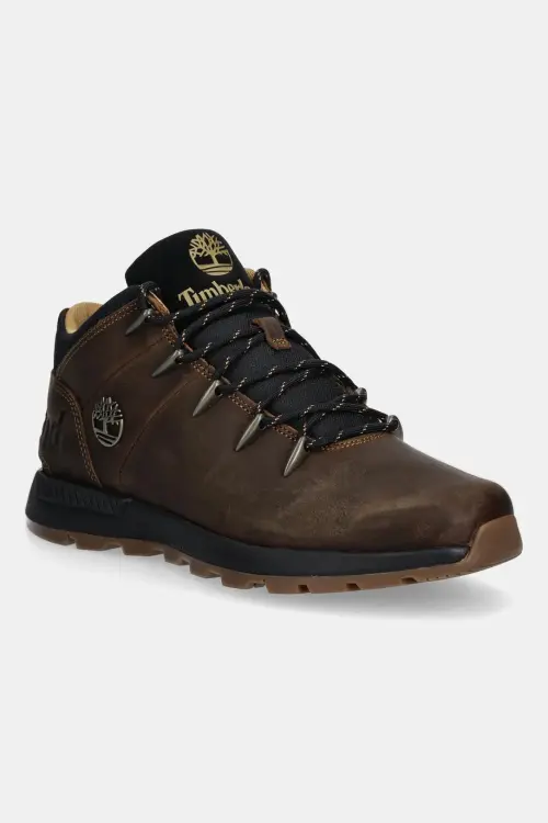 Ботинки из нубука Timberland Sprint Trekker цвет коричневый