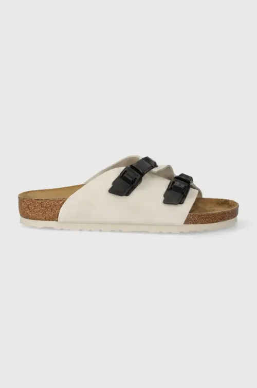 Замшевые шлепанцы Birkenstock Zürich мужские цвет бежевый 1026773
