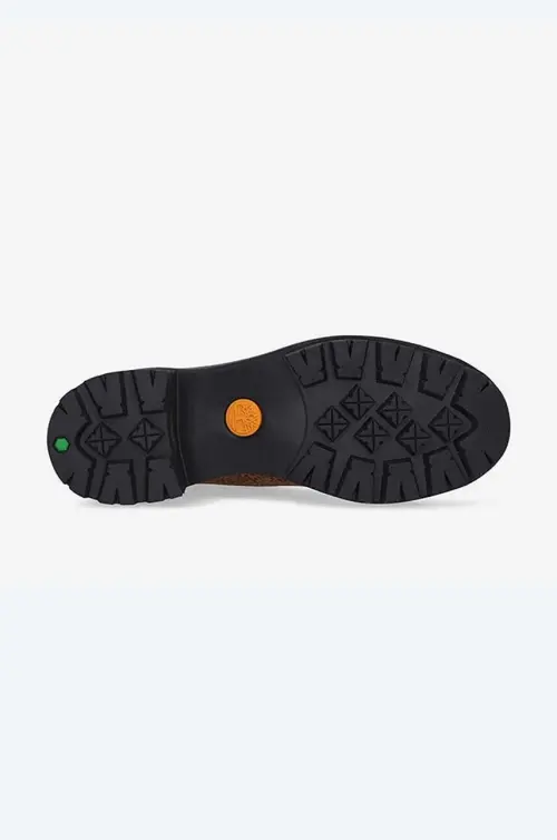 Замшевые ботинки Timberland Kori Park 6 женские цвет коричневый каблук кирпичик