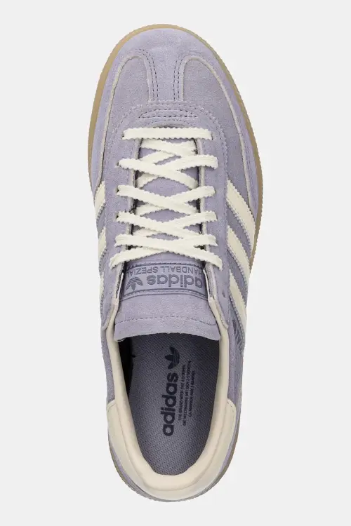 Кожаные кроссовки adidas Originals Handball Spezial W цвет фиолетовый