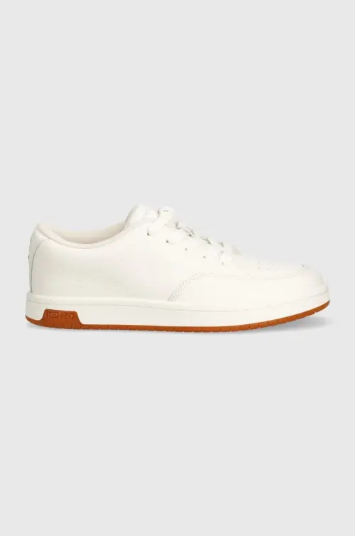 Кожаные кроссовки Kenzo Dome Low Top Sneakers цвет белый FD65SN061L53.02