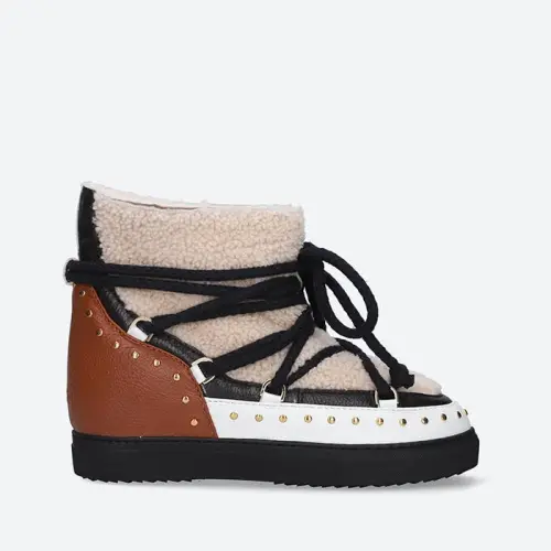 Женские Inuikii Sneaker Curly Rock Wedge 70103-76 CREAM