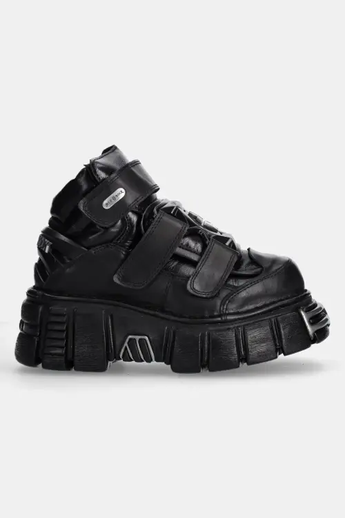 Кожаные кроссовки New Rock цвет чёрный M.285.S1