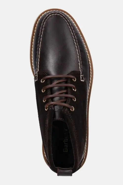 Кожаные ботинки Barbour Hadston цвет коричневый