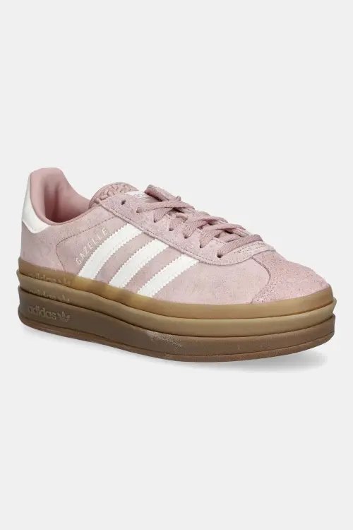 Замшевые кроссовки adidas Originals Gazelle Bold W цвет розовый